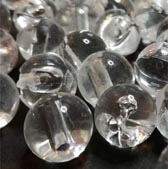 Füles pityke gomb 8 mm - CLEAR (Színtelen)